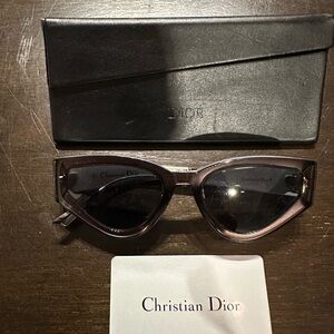 Dior Dark Brown Cat-Eye Sunglasses